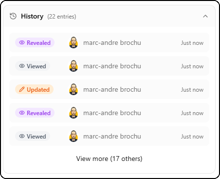 Access History