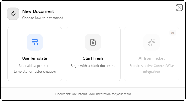Create New Document
